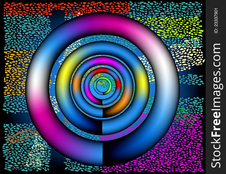 Colorful circle abstract background