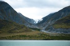 Glacier In Mountains Stock Photography