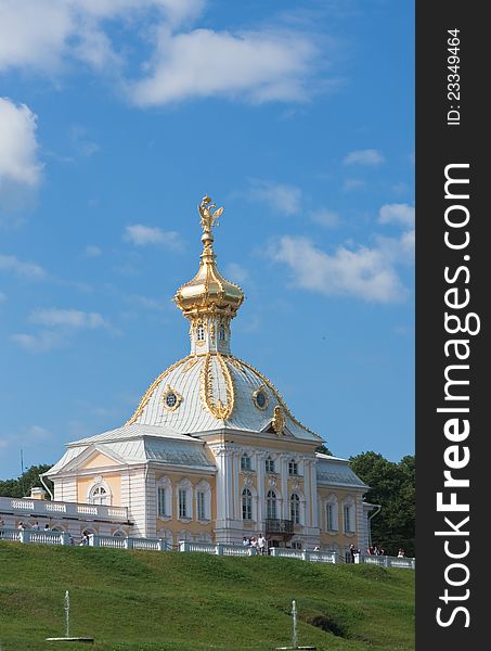 Stamp Corps of the Grand Palace. Peterhof. Russia. Stamp Corps of the Grand Palace. Peterhof. Russia