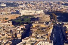 View From The Castle Sant Angelo Stock Photography View From The Castle Sant Angelo Stock Photography