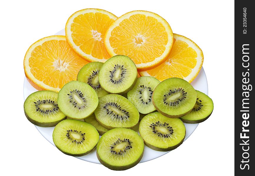 Kiwi And Orange Slices