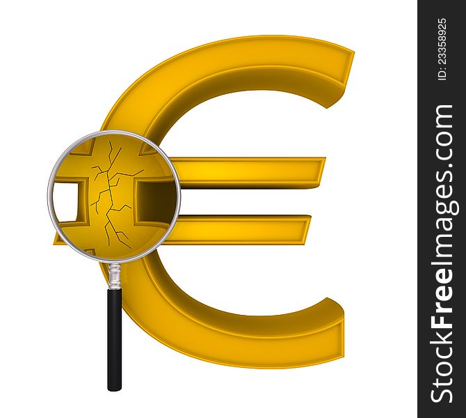 Magnifying Euro crack