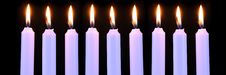 Burning Candles On Black Background Stock Photo Burning Candles On Black Background Stock Photo