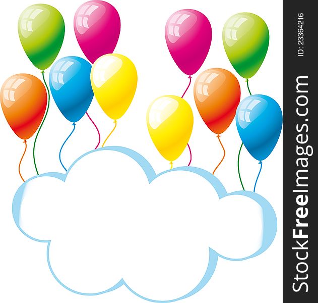 Vector Image Greeting Card with balloons. EPS-format supplied. Vector Image Greeting Card with balloons. EPS-format supplied.