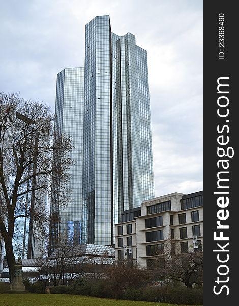 Bank Skyscrapers in Frankurt, Hessen Region, Germany