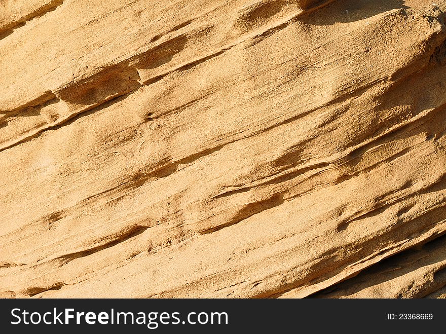 Stone texture of an ancient natural rock