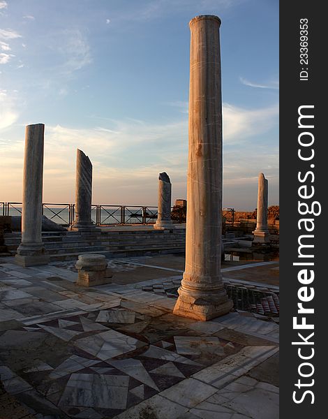 Caesarea Israel columns