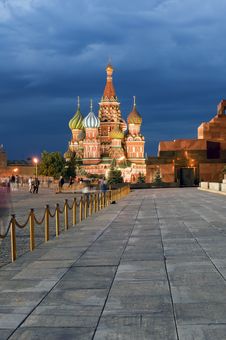 Red Square At Night Stock Image Red Square At Night Stock Image