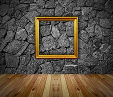 Empty Frame In A Room Stock Photography