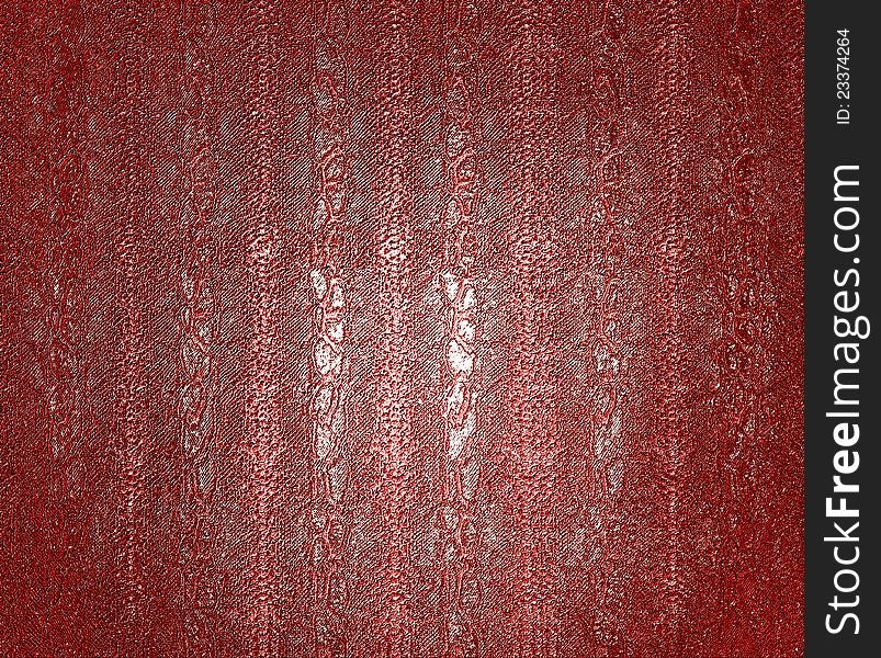 Red leather animal print texture. Red leather animal print texture