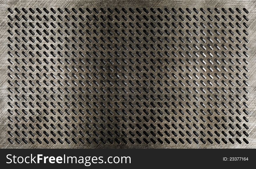 Grunge Metal Grate Industrial Background