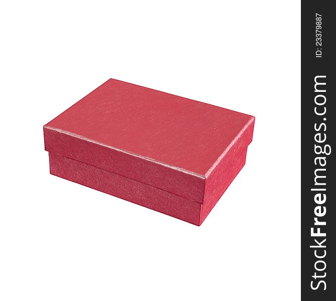 Red box on white background