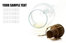Champagne Cork And Champagne Glass Royalty Free Stock Images Champagne Cork And Champagne Glass Royalty Free Stock Images
