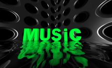 Music Wide Wave Poster Royalty Free Stock Images