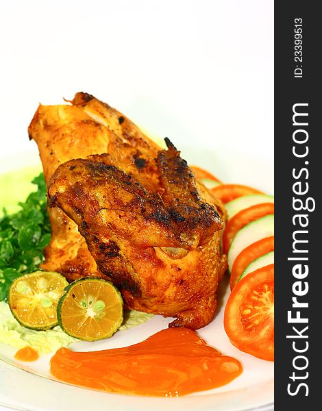 Indonesian roasted chicken