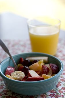 Bowl Of Fruit Salad Stock Images
