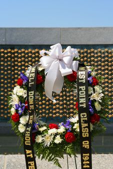 Wreath At The WWII Memorial Stock Photography Wreath At The WWII Memorial Stock Photography