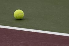 Tennis Ball On Court Royalty Free Stock Image Tennis Ball On Court Royalty Free Stock Image
