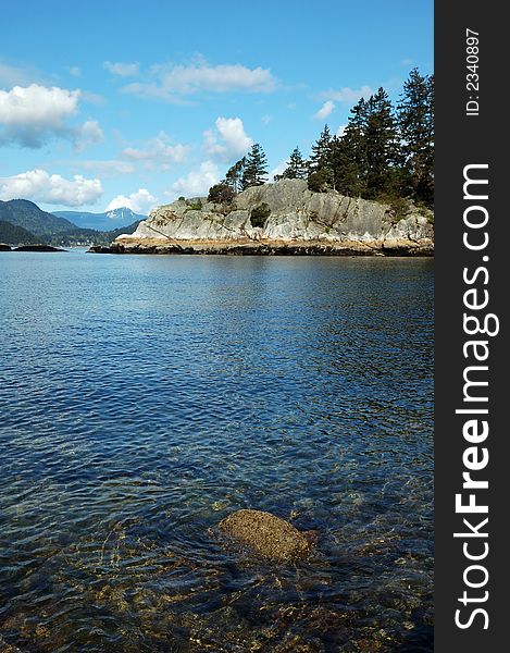 Island in whytecliff park, west vancouver