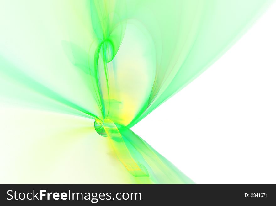 Abstract blurs background - green motion with copy space