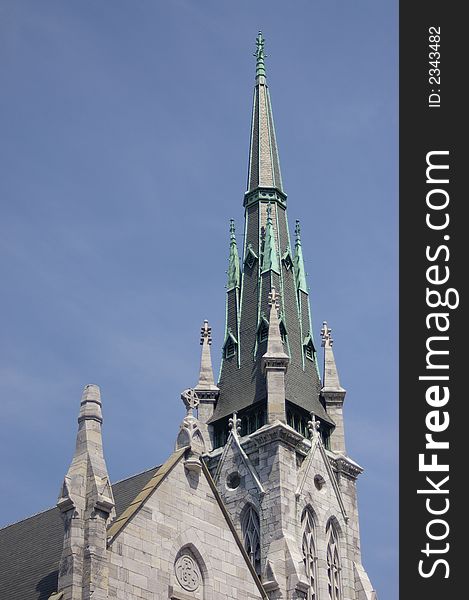 This is a typical style of church that can be found in Pennsylvania and the United States. This is a typical style of church that can be found in Pennsylvania and the United States.
