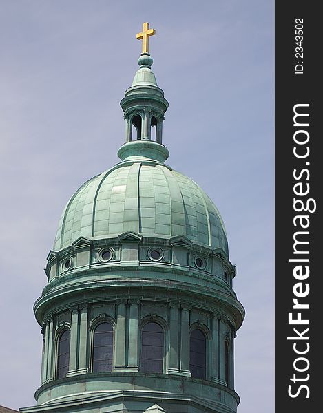 This is a typical style of church dome that can be found in Pennsylvania and the United States.