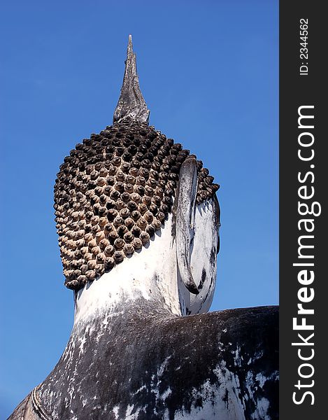 Buddha's heade from back - Sukhotai - Thailand