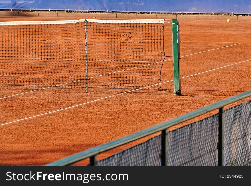 Empty Tennis Court