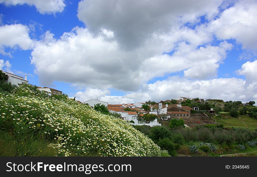 Monsaraz: landscape of monsaraz village. Monsaraz: landscape of monsaraz village