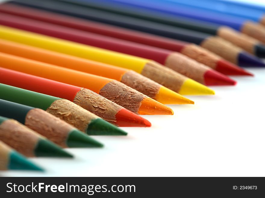 Coloured crayon