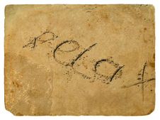The Inscription Relax Of The Sand. Old Postcard. Royalty Free Stock Image The Inscription Relax Of The Sand. Old Postcard. Royalty Free Stock Image