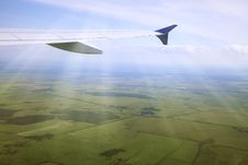 View From An Airplane Stock Image