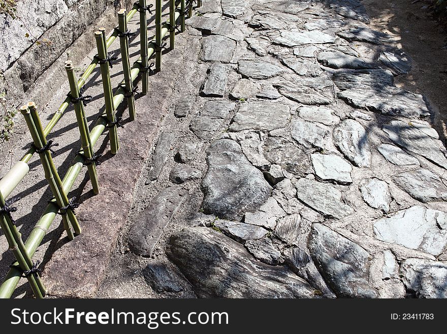 Stone pavement, texture or background