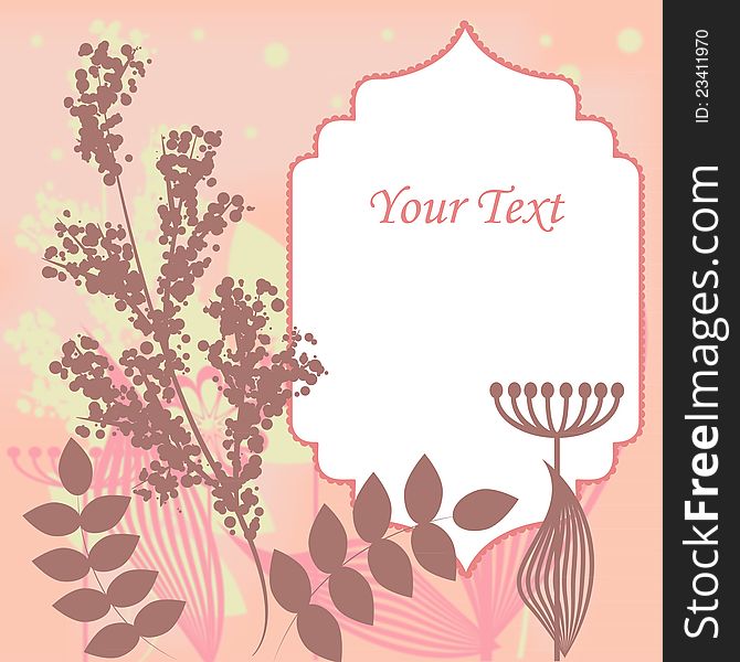 Pink Floral Border