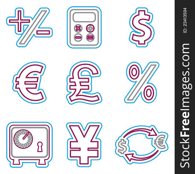 Vector business icons set 2. Vector Illustration EPS 8. Vector business icons set 2. Vector Illustration EPS 8.