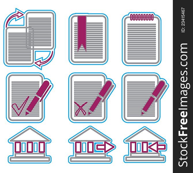 Vector business icons set 5. Vector Illustration EPS 8. Vector business icons set 5. Vector Illustration EPS 8.