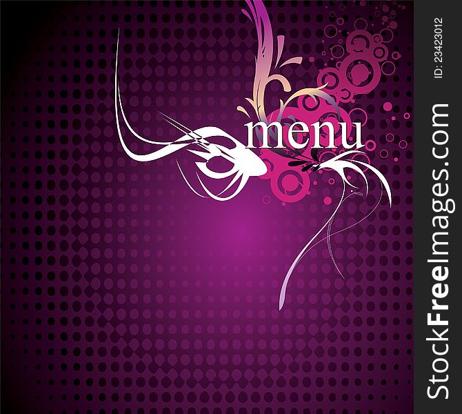 Menu background with vintage style design. Can be used as a menu, dinner party invitation and more. Menu background with vintage style design. Can be used as a menu, dinner party invitation and more.