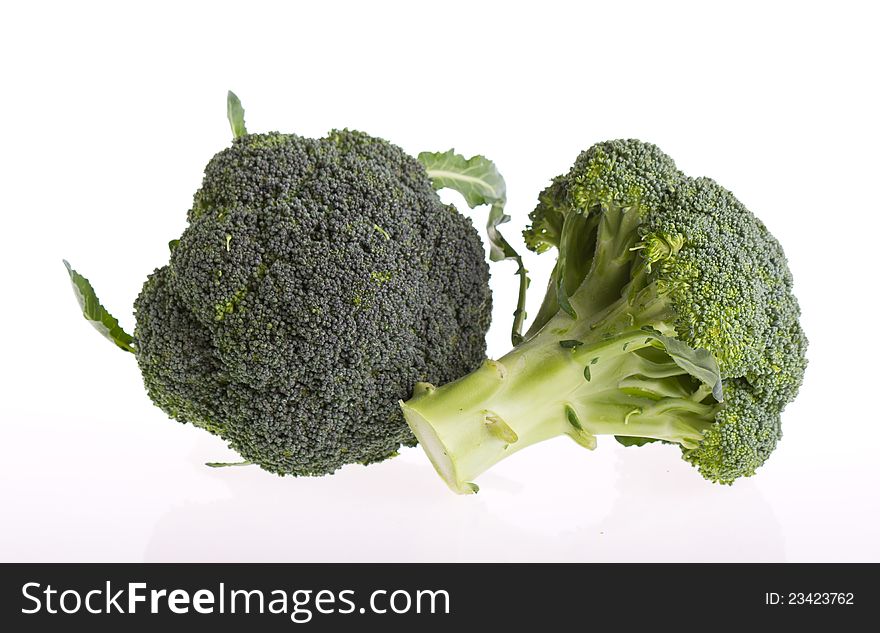 Broccoli on the White Background