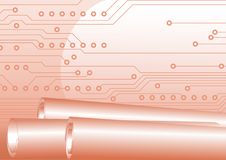 Rolls And Circuit Board Royalty Free Stock Images Rolls And Circuit Board Royalty Free Stock Images