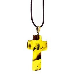 Cross Of Baltic Amber Royalty Free Stock Photography