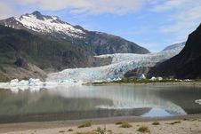 Mendenhal Glacier Stock Photo