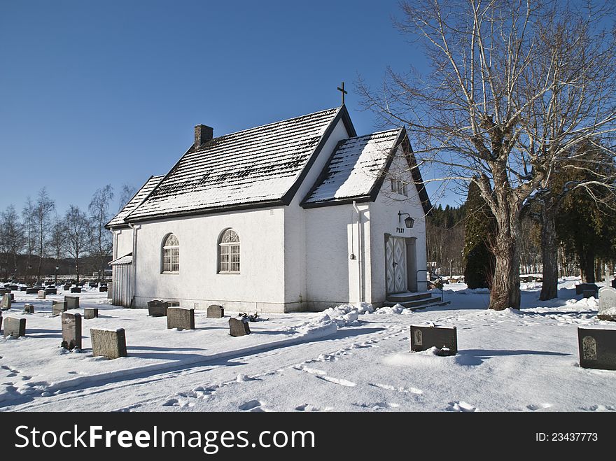 Chapel in winter.