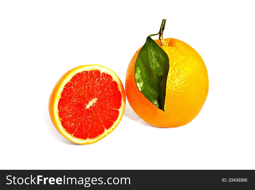 Orange and grapefruit