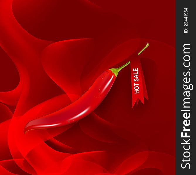 Hot sale chili abstract illustration