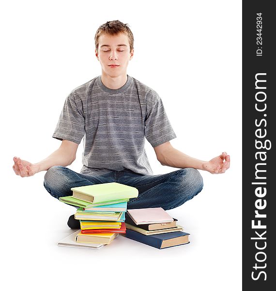 Teenager meditates on the books