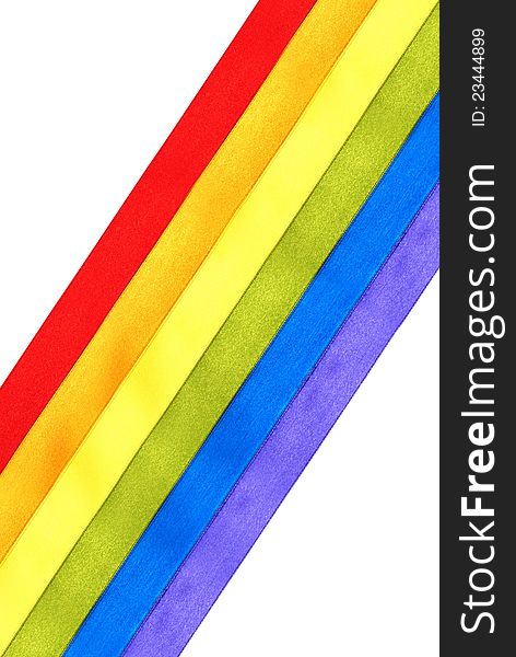 Rainbow flag background made of wide stripes