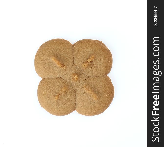 Cookie sweets on white background