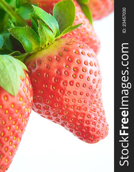 Red Strawberries Closeup