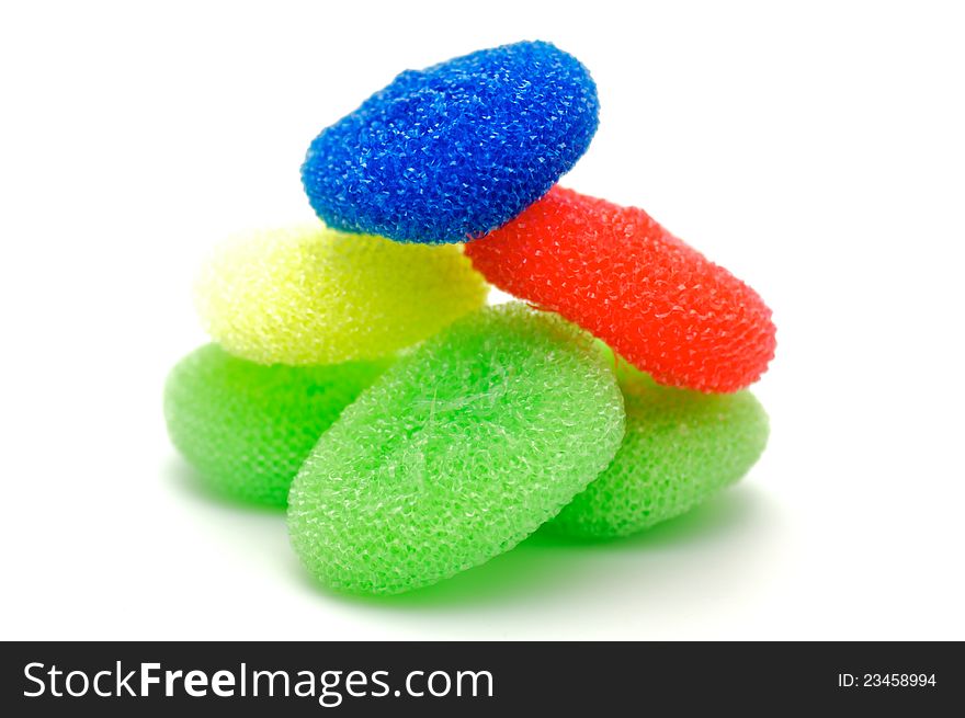 Сolor wisps for ware washing