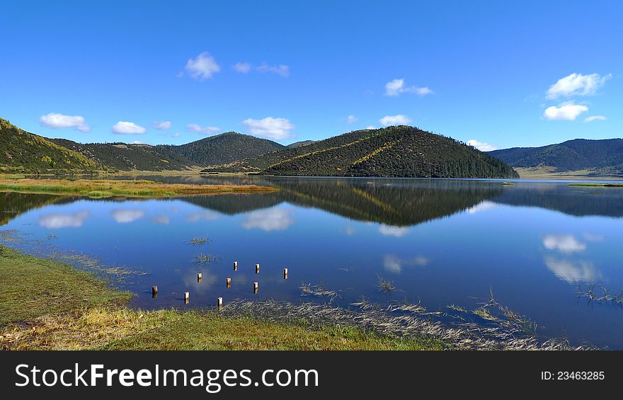 A beautiful lake in China